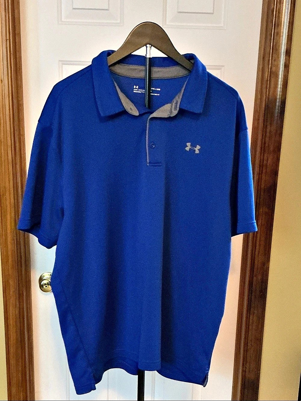 Under Armour HeatGear polo Men's Polo Blue 2XL Like New